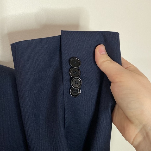 Indochino navy cashmere wool blazer size 48R - Picture 8 of 13